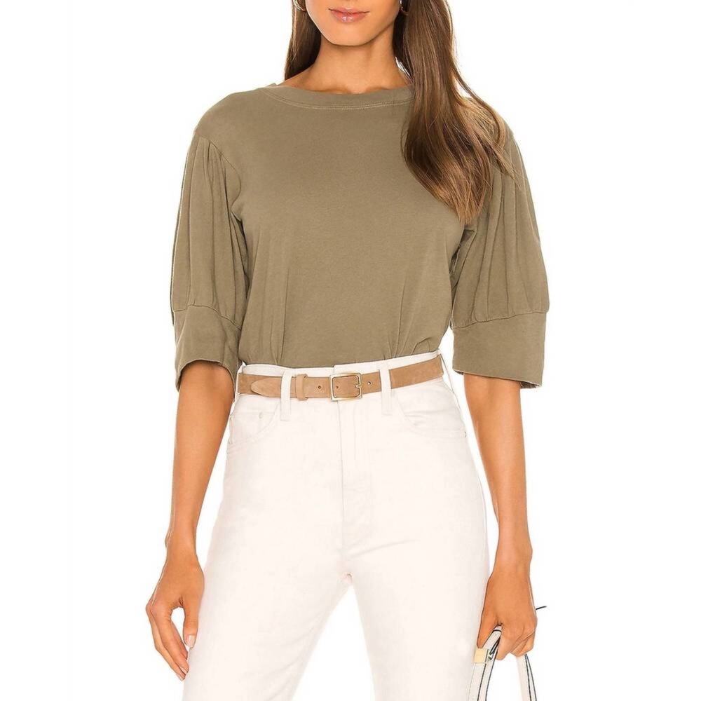 Joie Military Olive Lydia Tee Sz XS NWT
